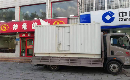 望都出租发电机施工案例
